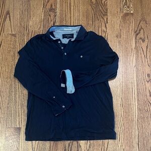 Ted Baker London Navy Blue Long Sleeve Shirt